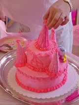 Homemade Princess Castle Birthday Cake