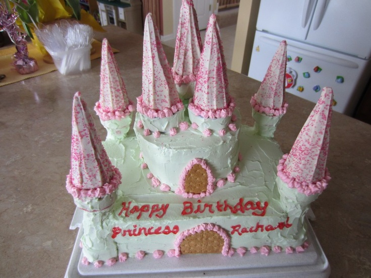 Homemade Princess Castle Cake