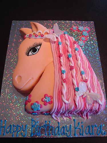 11 Photos of 1 4 Sheet Horse Birthday Cakes For Girls