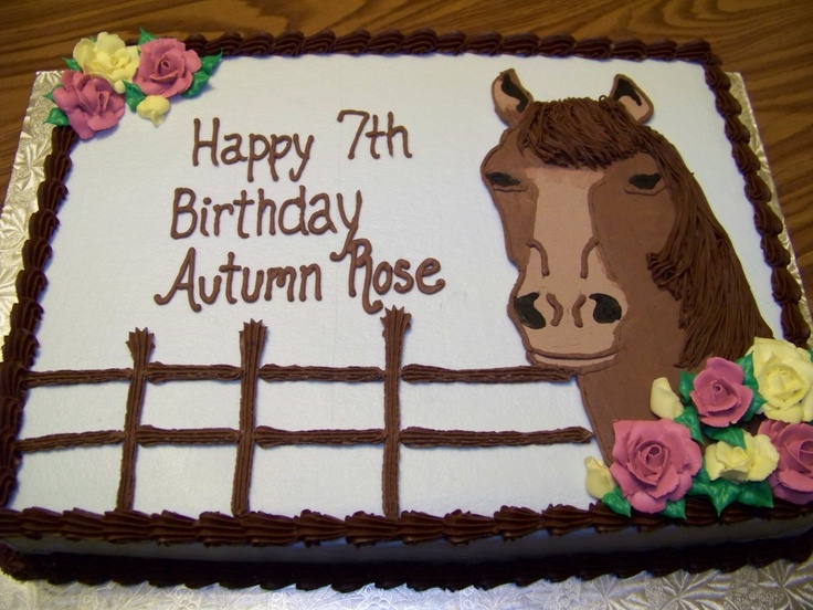 Horse Birthday Cake