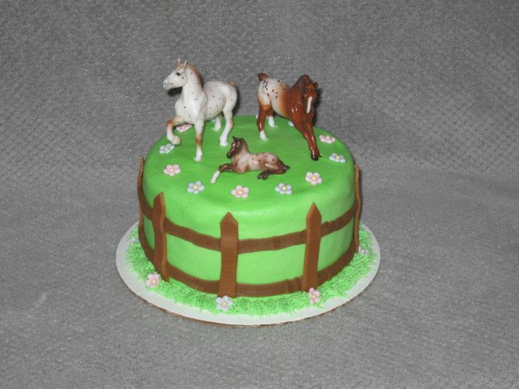 Horse-Themed Girl Birthday Cake