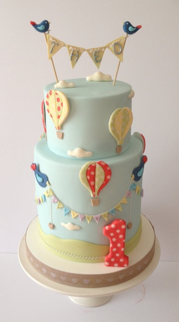 Hot Air Balloon Birthday Cake