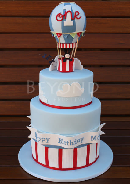 Hot Air Balloon Birthday Cake