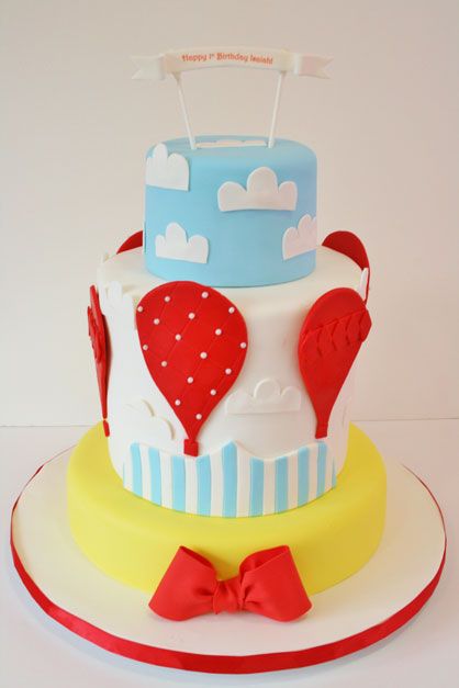 Hot Air Balloon Birthday Cake