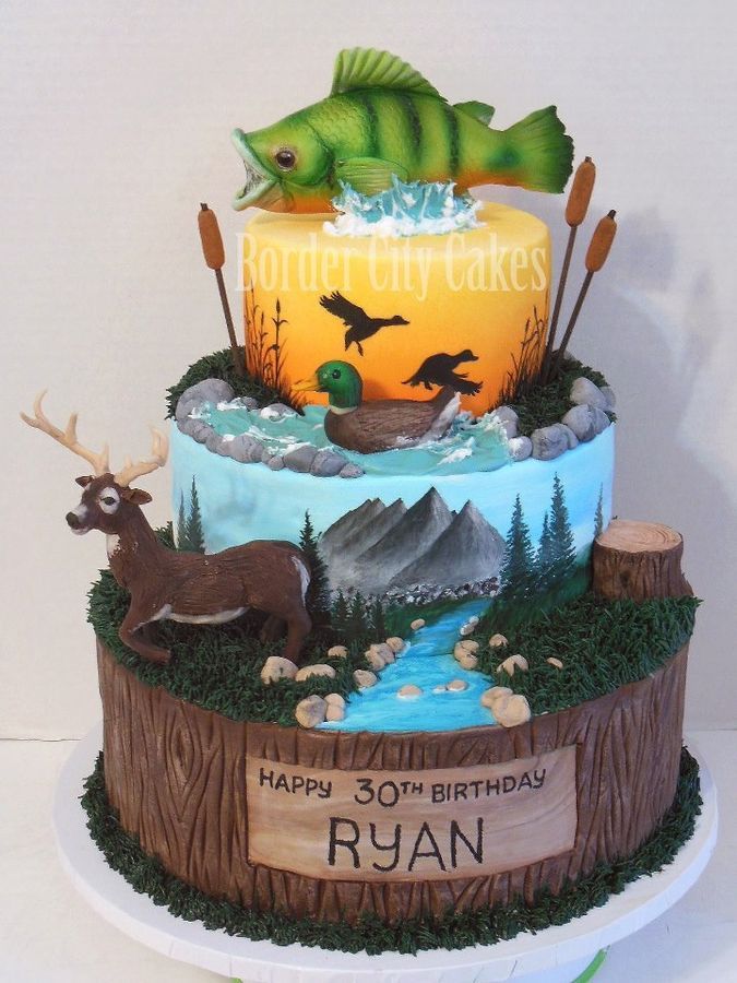 10 Photos of Hunting Themed Birthday Cakes