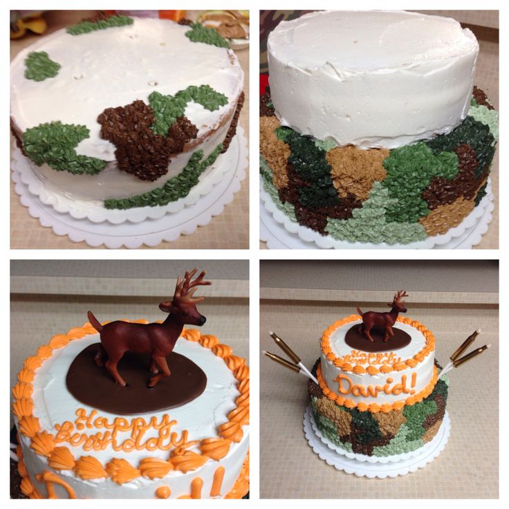 Hunting Theme Birthday Cake