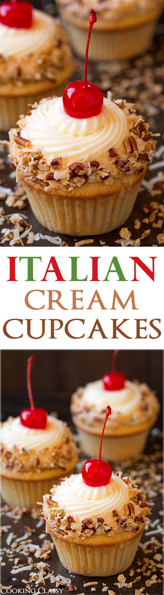 Italian Cream Cupcakes