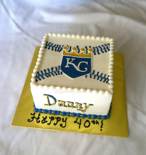 KC Royals Baseball Cake