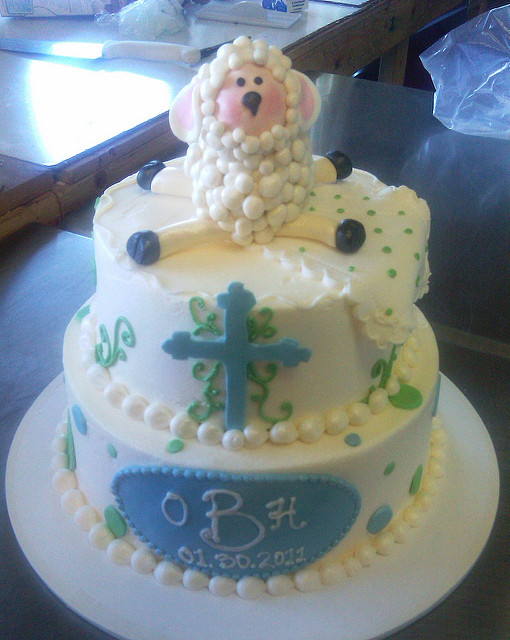 Lamb Baptism Cake