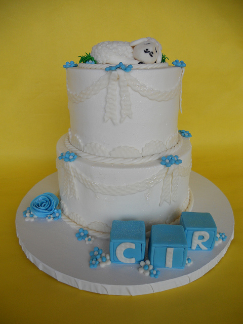 Lamb Christening Cake