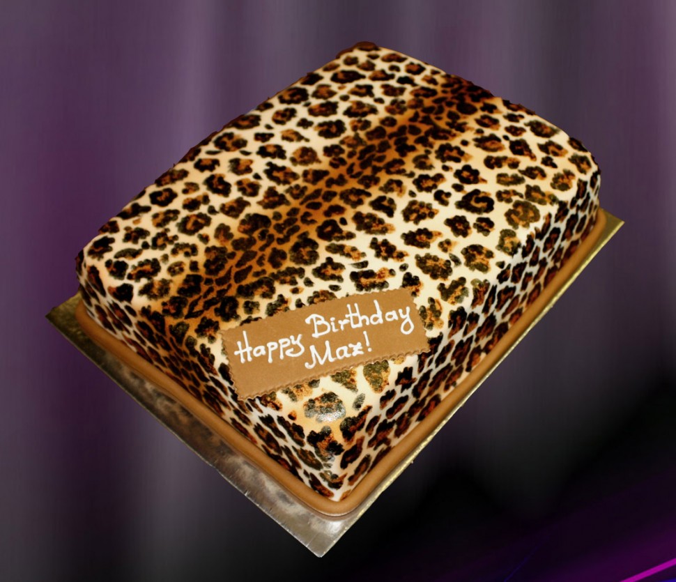 Leopard Print Cake