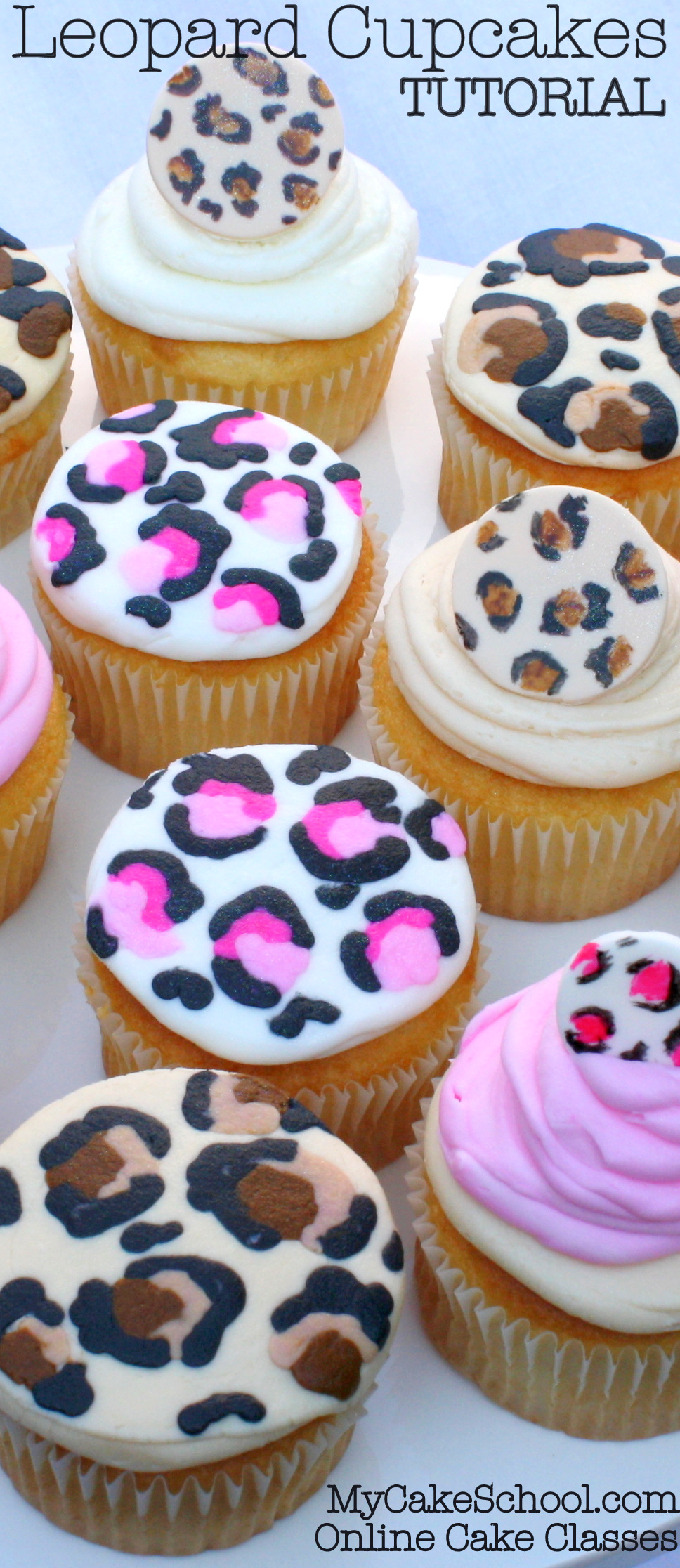 Leopard Print Cupcakes