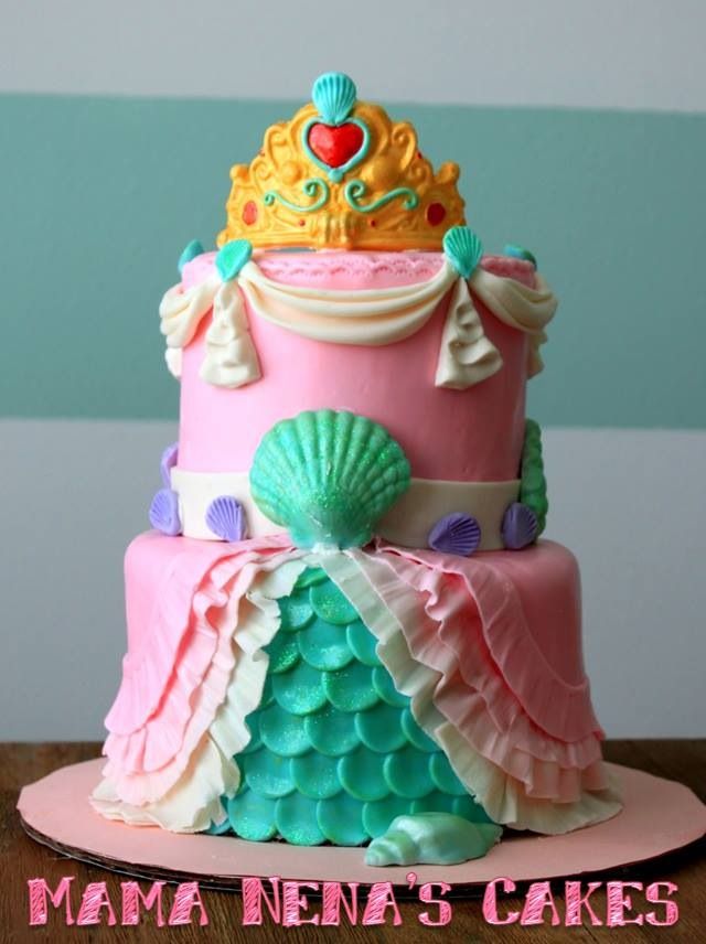 7 Photos of Princess Ariel Cakes