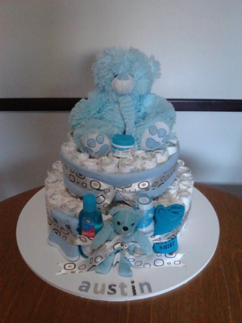 Make Your Own Baby Shower Diaper Cake