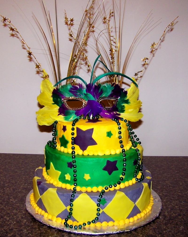 Mardi Gras Birthday Cake Ideas