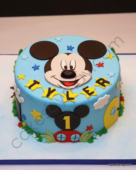 Mickey Mouse 1st Birthday Cake