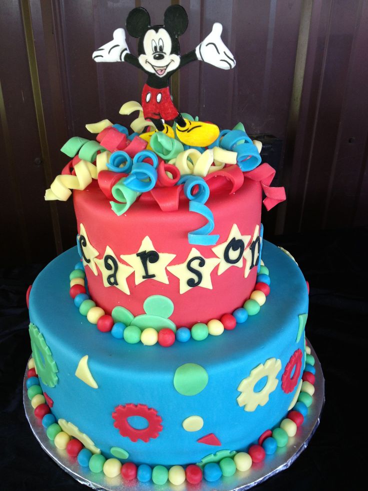 Mickey Mouse Birthday Cake