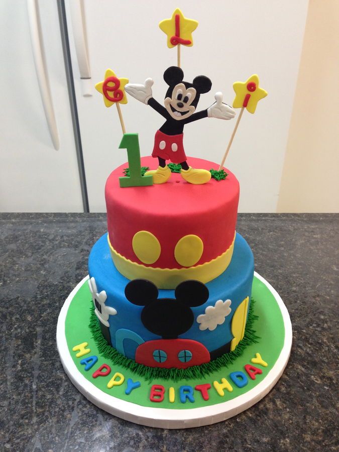 Mickey Mouse Birthday Cake