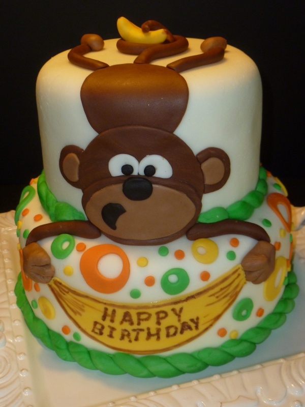 Monkey Birthday Cake