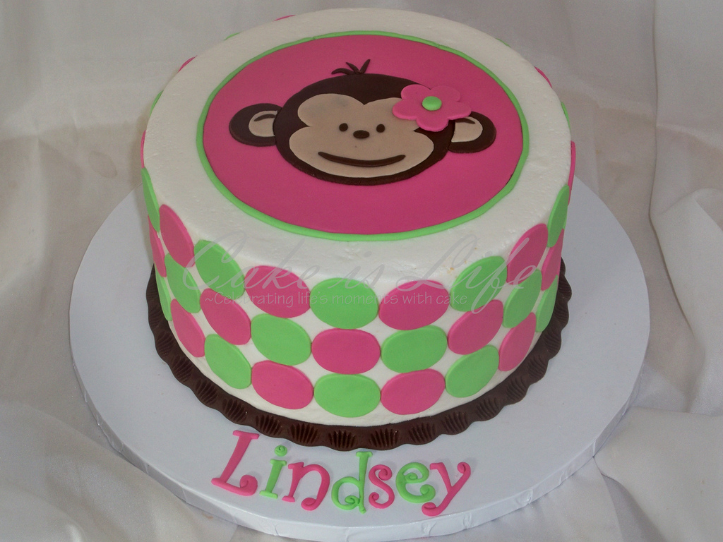 Monkey Birthday Cake