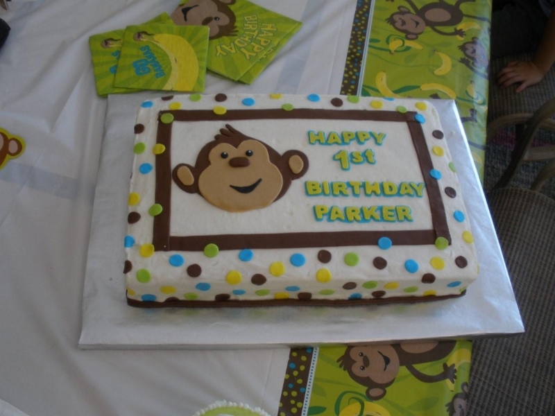 Monkey Sheet Cake