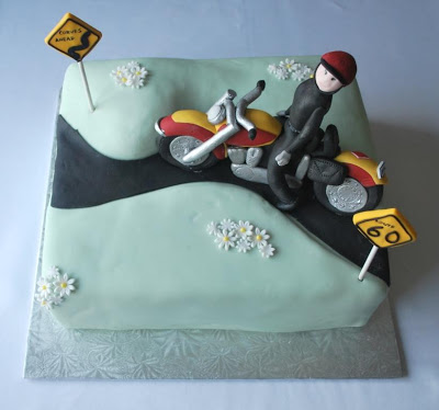 Motorcycle Birthday Cake