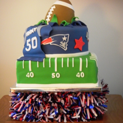 New England Patriots Birthday Cake