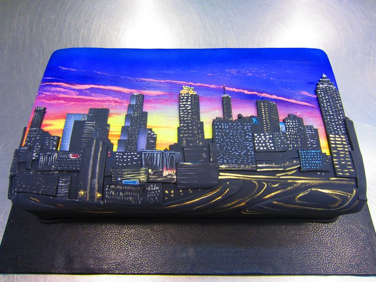 New York City Skyline Cake