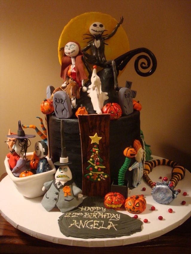 Nightmare Before Christmas Birthday Cake