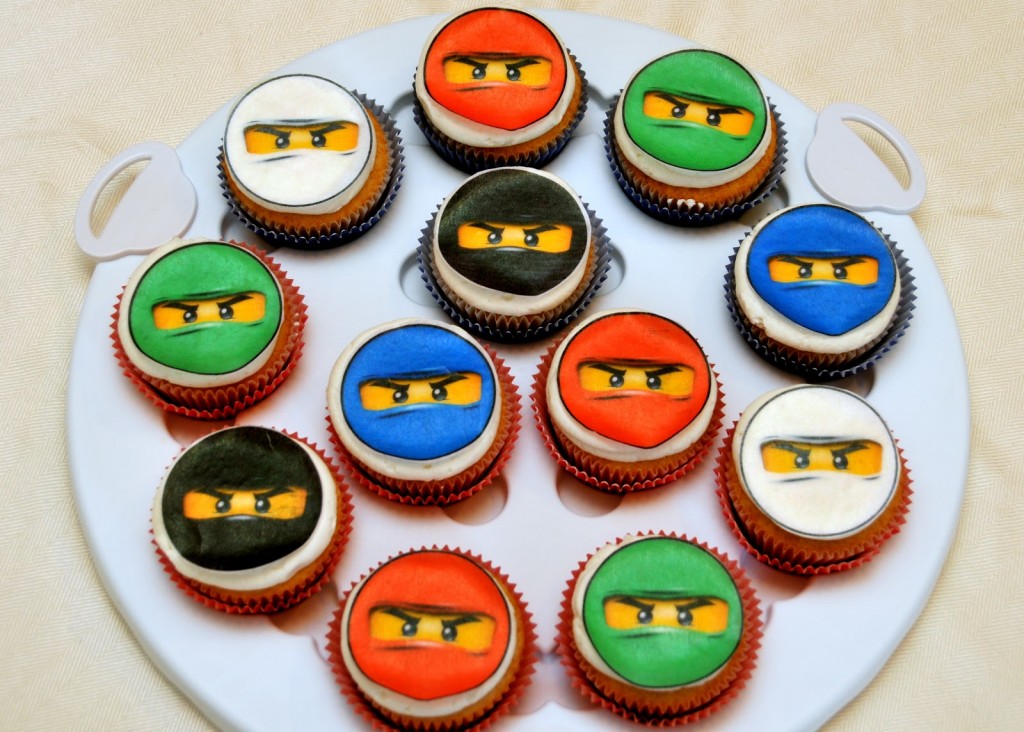 9 Photos of LEGO Ninjago Birthday Cupcakes