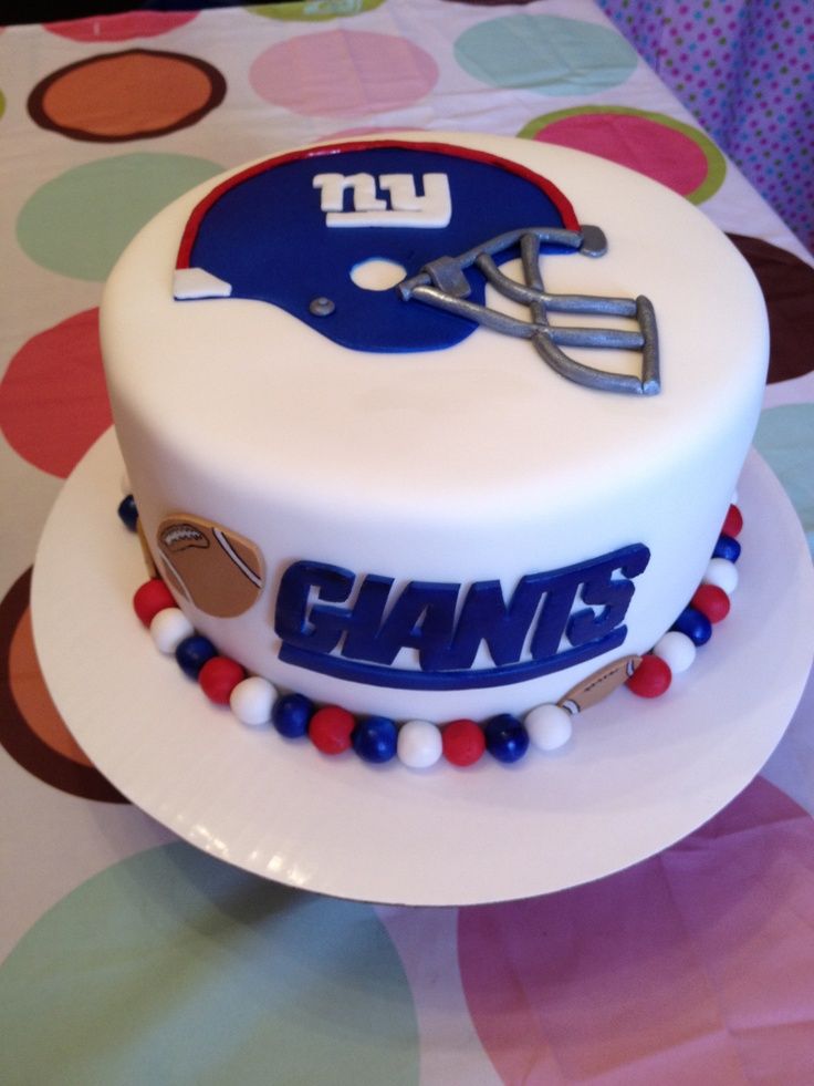 NY Giants Birthday Cake