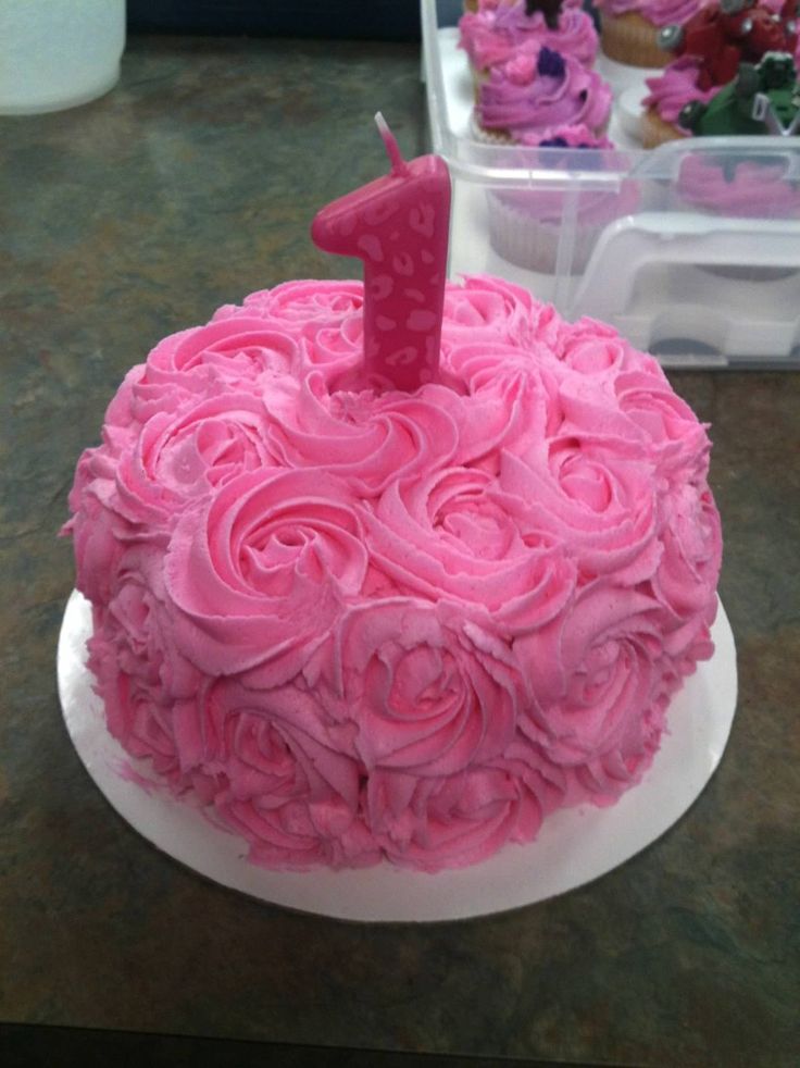 11 Photos of One Year Birthday Cakes For Girl