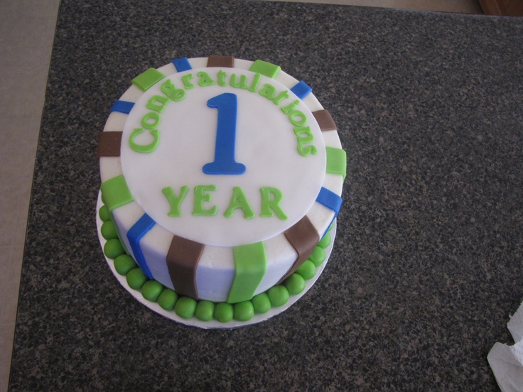 One Year Sobriety Cake