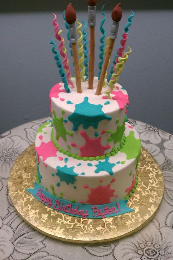 Paint Splatter Cake