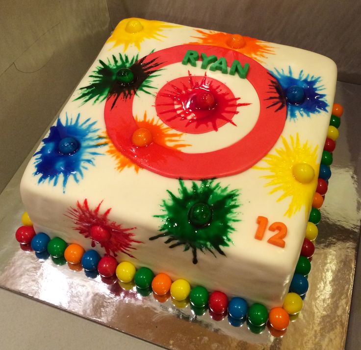 Paintball Birthday Cake Ideas