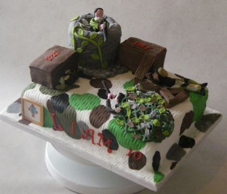 Paintball Boys Birthday Cakes