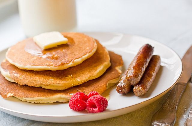 Pancake and Sausage Breakfast