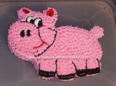 Pig Birthday Cake Designs