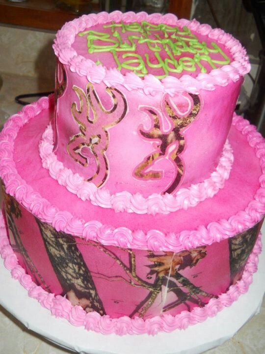 Pink Camo Cake