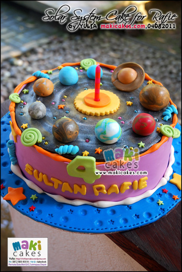 Planet Solar System Cake