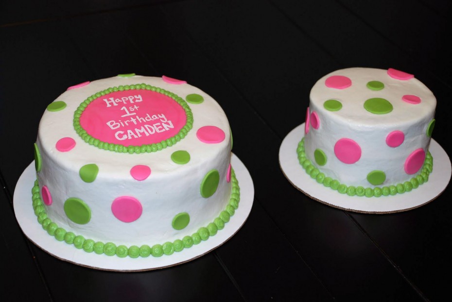 Polka Dot Birthday Cake