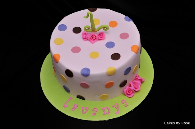 Polka Dot Birthday Cake