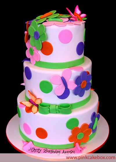 Polka Dot Birthday Cake