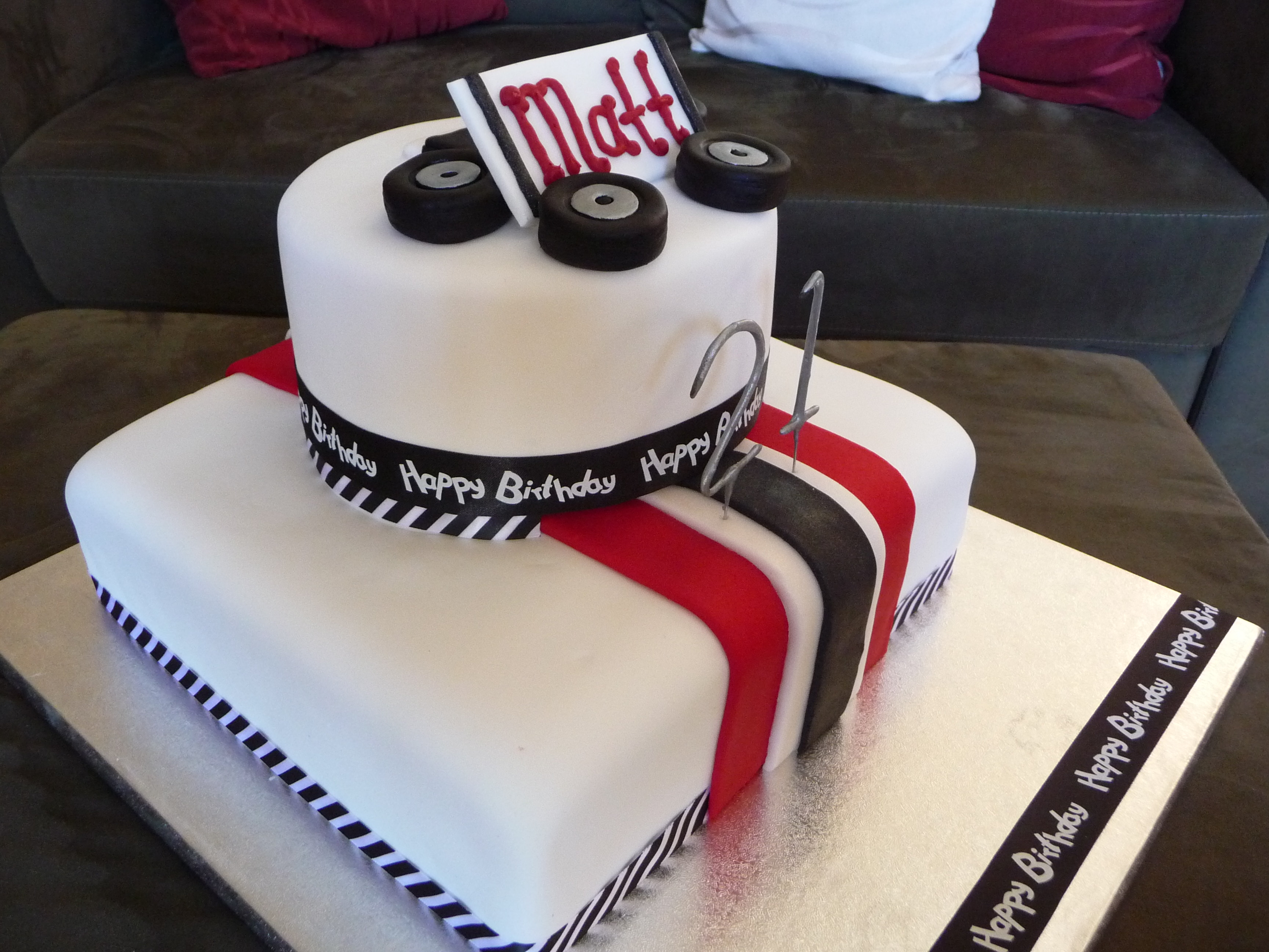 9 Photos of Racing Theme Birthday Cakes