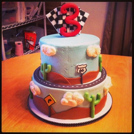 Racing Themed Birthday Cakes