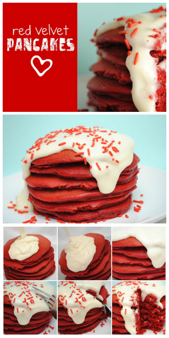 Red Velvet Pancakes