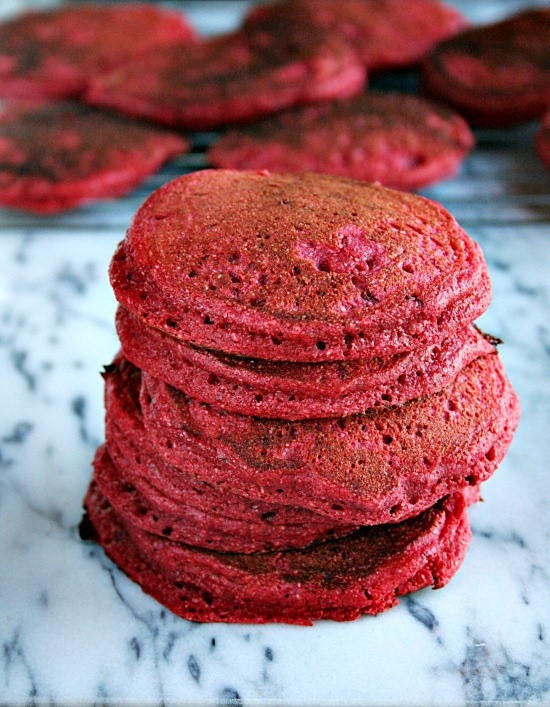 Red Velvet Pancakes