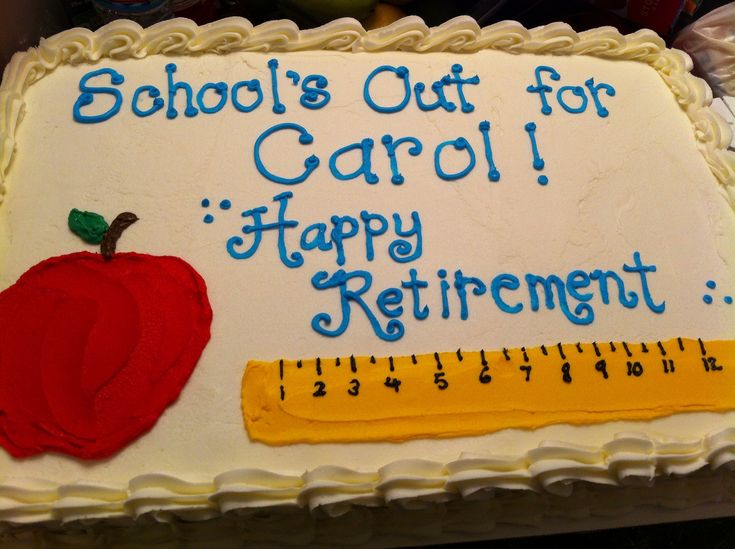 Retirement Cake Ideas Women