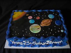 Solar System Birthday Cake