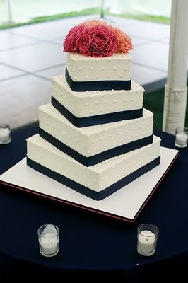 Square Wedding Cake